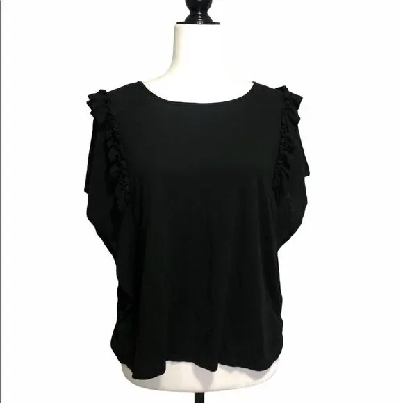 cece Ruffle Flutter Blouse - Picture 1 of 7
